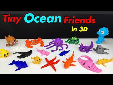 Cutest 3D-Printed Articulated Baby Marine Animals