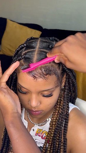 Dramatic edges😍😍#dramaticedges #edgestutorial #babyhairtutorial #braidstyles #fyp #fypシ゚viral #uprettyhair