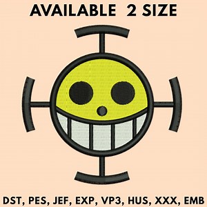 Smiley Face Embroidery Design: Anime Cosplay Patch (digital Download) - Etsy