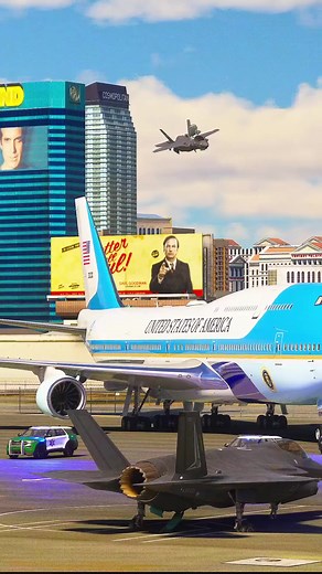 24 reactions | Air Force One incredible escorted by F-35s in Las Vegas #aviation #usa #lasvegas #f35 | US Aviation TV | Facebook