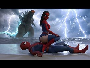 What Did Godzilla Do to Spider- Girl and Spider- Man | Spider-Man & Hulk vs Godzilla Epic Battle