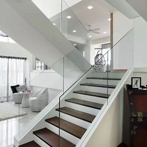 [Hot Item] Internal Frameless Standoff Pin External Wall Deck Metal Cable Railing Systems Sale Glass Base Rail