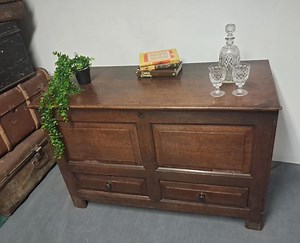 Antique Mule Chest Blanket Toy Storage Box Coffee Table - Etsy UK