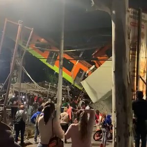 Acidente Grave Desabamento de metrô no México deixa mortos e feridos Um trecho da via elevada por onde passa a Linha 12 do Metrô da Cidade do México desabou na noite de segunda-feira (03) na zona leste da capital mexicana, na estação de Olivos, por volta de 00h30 (horário do Brasil), às 22h30 do México #mexico #desastre #acidente | REDE Cidade LIVE | Facebook