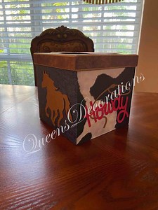 Cowboy Themed Card Box/ Baby Shower Guest Favors/ Baby Shower Card Box/ Boy Baby Shower/ Rustic Card Box. - Etsy