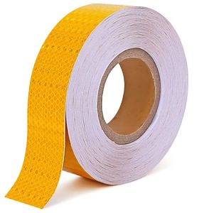 [Hot Item] Yellow Honeycomb PVC Reflective Tape, Reflective Sticker, Retro Reflective Tape for Vehicles