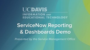 ServiceNow Reporting & Dashboards