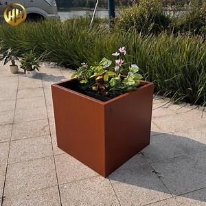 Eco- Corrosion Proof -Friendly Weathering Steel Pots - Corrosion Proof - Corrosion Resistant Flower Pot