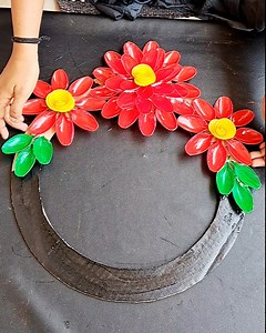 36K views · 287 reactions | Plastic Spoons flower making _ best home decor #best #fun #crafts #diy | Creative ViNii | Facebook