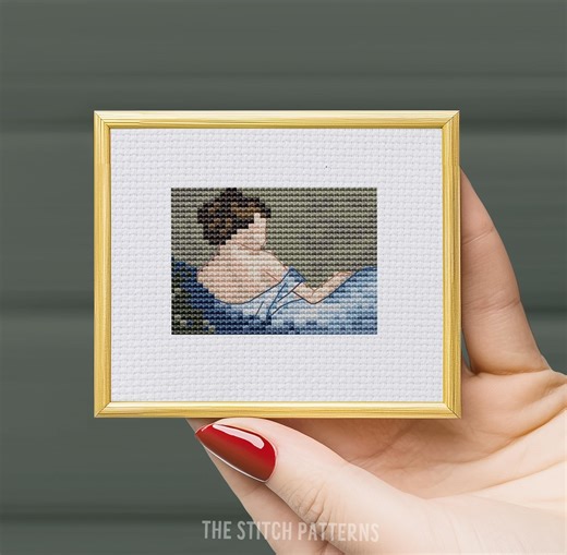 Vintage Woman Illustration Cross Stitch Pattern (digital PDF) - Etsy