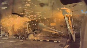 The crash involving a Range Rover happened on the A40 westbound near Park Royal Tube station in west London at 3.48am on Monday.