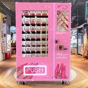 [Hot Item] 32" Touchscreen Nail Art Vending Machine - Ad Display & Remote Management System - Free Custom Decals