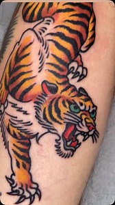 218 reactions | Tiger tattoo by @jeffpdoes at @tattoosmilepdx in Portland, Oregon | TattooSnob.com | Facebook