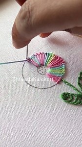 28K views · 373 reactions | 殺 Beatiful hand embroidery design for Beginners #handembroiderywork #handembroideryvideo #handembroideryart #love #embroiderytutorial #cleaninghacks #christmasfashion #Pep #fblifestyle #threadskalakari #lifehacks #diy #digitalcreator #digitalart #MakeupHack #heartcake #craftshow #handmadecrafts #handmade | ThreadsKalakari | Facebook