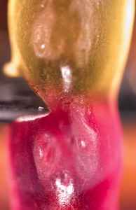 Gummy Worm vs. Hot Knife — Even Closer and Slower!