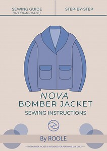 ROOLE Nova Jacket Sewing Pattern - Unisex Oversized Workwear Jacket PDF Sewing Pattern (XS-2XL) - A0, Letter, 36x48 - Step-by-step Tutorial - Etsy