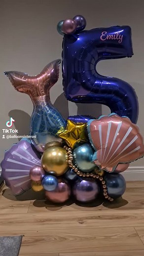 #balloonsistersni #balloonstack #balloons #numberstack #birthdayballoons #mermaid #mermaidballoons | Leanne Graham