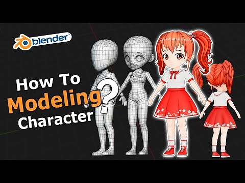 Character Modeling Anime style in Blender Tutorial