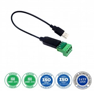 [Hot Item] USB to RS485 Serial Port Converter Adapter Extension Cable with Terminal Block