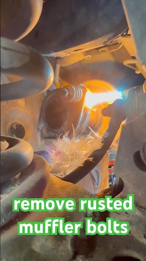 how to remove rusted muffler bolts