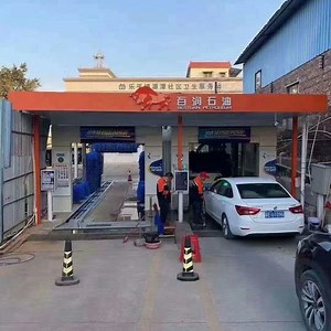 [Hot Item] drive through express car wash  tunnel with air dryer and washing brush