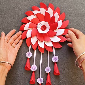 very very easy paper wallmate or wall hanging craft ideas | My Arts & Crafts