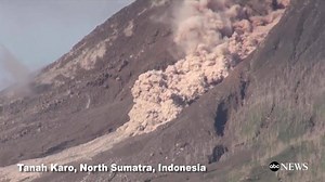 WATCH: Volcano in western Indonesia unleashes hot clouds of ash, blasting volcanic debris over a mile into the air: http://abcn.ws/2jlOMFn | Good Morning America