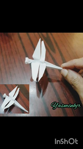 1.5K views | Paper Dragonfly #origami #origamipaper #artwork #craft #paper #papercraft | Art & Craft by Yasminhjr | Facebook