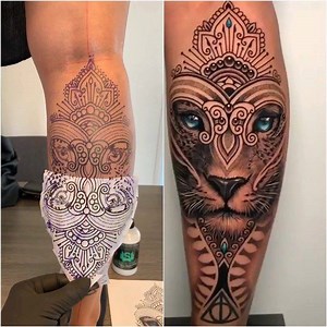 Loving this leopard in #stencilstuff artist @coenmitchell’s signature #mosaicflow style. #tattoostuff #tattoostencil #stencilart #coenmitchell #tattoogold #leopardtattoo #leopard #dotwork #dotworktattoo #geometrictattoo #animaltattoos #oddlysatisfying #oddlysatisfyingvideo #tattoosupply #tattooartist #amsterdam #finelinetattoo #finelinetattoos | Stencil Stuff