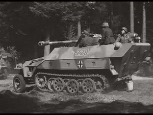 German Halftrack in Action | WW2 Vehicle Drives at Overloon (Netherlands)