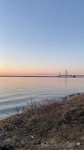 Last nights sunset and the Mighty Mac. Photo by AM. | MightyMac.org - The Mackinac Bridge & Straits of Mackinac