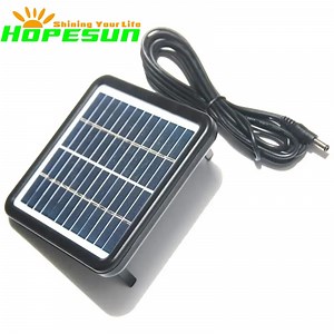 [Hot Item] 2W 12V Solar Cell Module Price Per Watt Solar Panels System with 9V Battery Charger DC 5521 3m Cable Perc Type