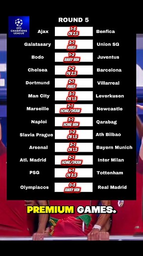 292K views · 3.7K reactions | UEFA Champions league Round 5 Score Predictions and Analysis #FootballPredictions #UCL #Arsenal #realmadrid #championsleague | Oyinfootball | Facebook