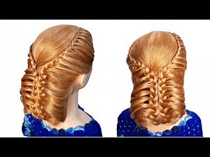 Peinado recogido con trenza fácil y rápido