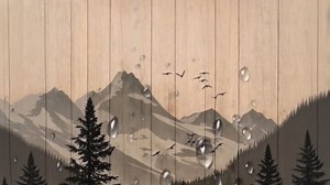 Rustic Cabin Shower Curtain for Bathroom, Forest Bear Wooden Bath Curtains, Wildlife Country Hunting Camping Waterproof Fabric Bathroom Curtain Accessories Set with Hooks,60X70IN