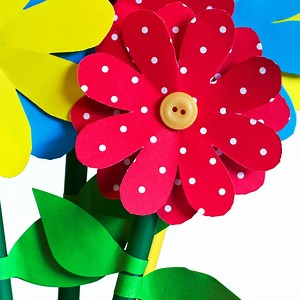 Paper and Button Flowers - Marias Place
