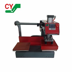 [Hot Item] 20*20 Semi-Automatic Pneumatic Flat Label Logo Heat Press Transfer Machine