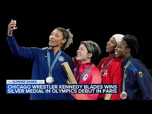 Chicago wrestler Kennedy Blades wins silver medal for US women's wrestling at Olympics