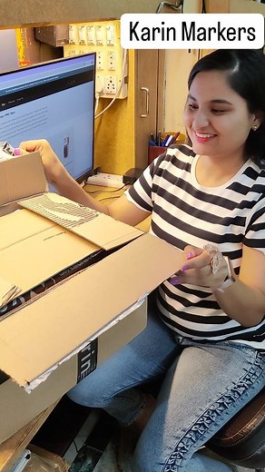 9.2K views · 40 reactions | Amazing Karin Markers 殺 @karinmarkers #art #craft #unboxing #papercraft #marker #brushpen #sketchpen | Shrishti : The Art Lover | Facebook