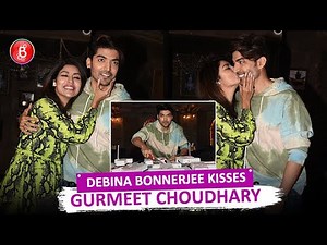 Debina Bonnerjee showers Kisses on hubby Gurmeet Choudhary On his 33rd Birthday
