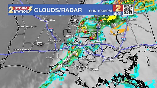 *2:00 am radar update* - Showers and thunderstorms are now beginning to exit the viewing area. This means the severe threat is coming to an end. | WBRZ Weather | Facebook