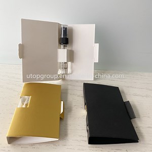 [Hot Item] Perfume Vial Sample Paper Cards Fragrance Sample Card Holder for Perfume Bottle