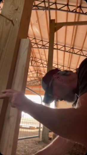 Still trying to finish the big red barn. Some projects never end. #farmlife #barn #fire #work #red | Darryl Worley