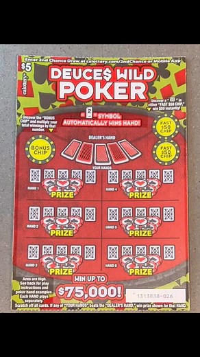 This was our only WINNER on the Deuces Wild Poker from this batch. #CALottery #Scratchers #scratchoff #scratchcards #scratchtickets #scratching #gambling #gamblers #deuceswild #poker #lucky #lotto #lottery #smallwinsmatter #notgivingup Aerielle Chase | Brian Chase