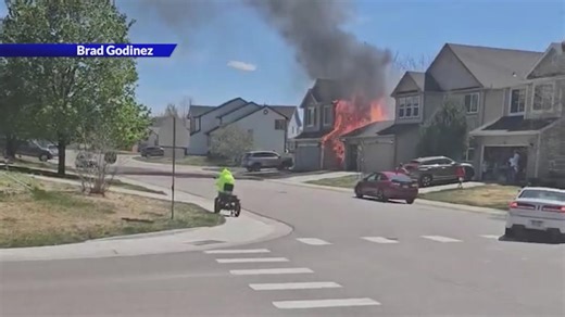 Castle Rock fire leaves 2 homes with major roof damage