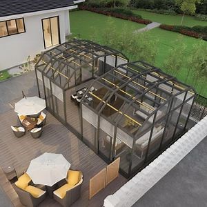 [Hot Item] Courtyard Terrace Intelligent Telescopic Mobile Sun Room Remote Insulation Transparent Sunroom Mobile Sunroom