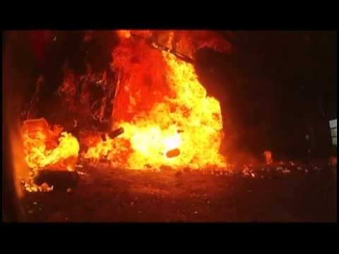 Aerosol Cans 'Become Missiles' During Fire