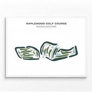 Maplewood Golf Course, WA | Golf Course Map, Golf Map, Golfer Gift for Him, Scorecard Layout, Golfer Boyfriend Gift, Art Print Decor - Etsy UK