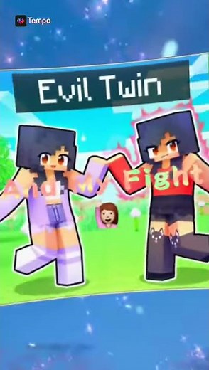 aphmau and her evil twin 😈😊