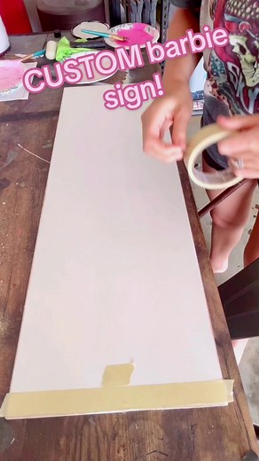 custom barbie signs 💖 #barbieworld #BarbieTheMovie #paintedbymandy #glowforge #smallbusinessbigdreams #diyhomedecor | Painted by Mandy